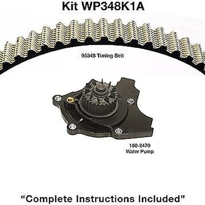 Engine Timing Belt Kit with Water Pump for A5 Quattro, Q3+More WP348K1A