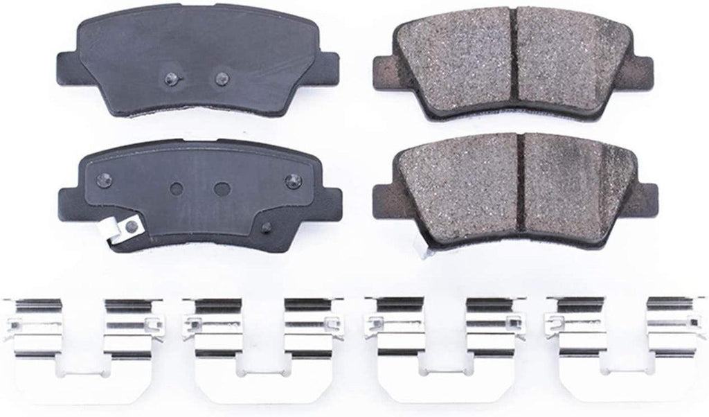 17-1848, Z17 Rear Ceramic Brake Pads with Hardware