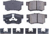 17-1086, Z17 Rear Ceramic Brake Pads with Hardware