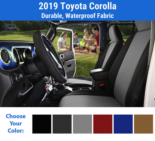 Genuine Neoprene Seat Covers for 2019 Toyota Corolla