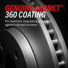 CRK1236 Coated Brake Rotor & Ceramic Brake Pads- Front