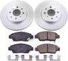 CRK7032 Coated Brake Rotor and Ceramic Brake Pads- Front