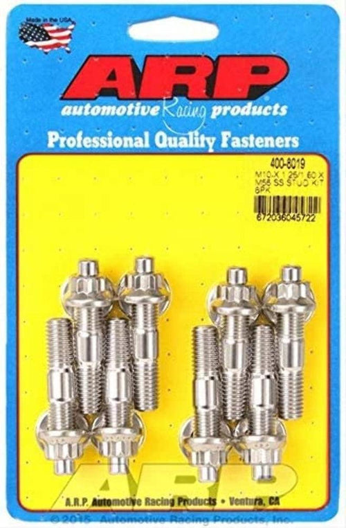 400-8019 M10 X 1.25/1.50 X 55Mm Broached Stud Kit, 8 Piece