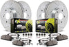 K8527-26 Front and Rear Z26 Street Warrior Brake Pad and Rotor Kit