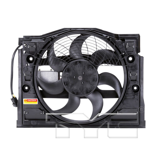 TYC A/C Condenser Fan Assembly for BMW 611190