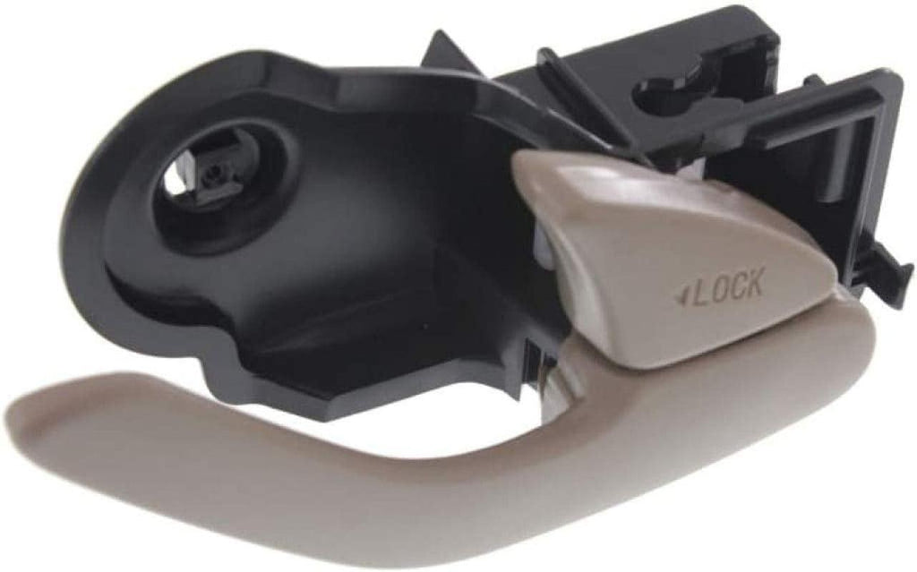 For Mazda Tribute Interior Door Handle Front or Rear, Passenger Side Beige (2001-2006) | with Door Lock Button| Trim:All Submodels