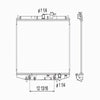 TYC 2148 Radiator Compatible with 1998-2002 Honda Accord Fits 1985 Ford Bronco