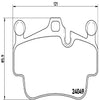 Brembo Front Disc Brake Pad Set for 911, Boxster, Cayman (P65014)