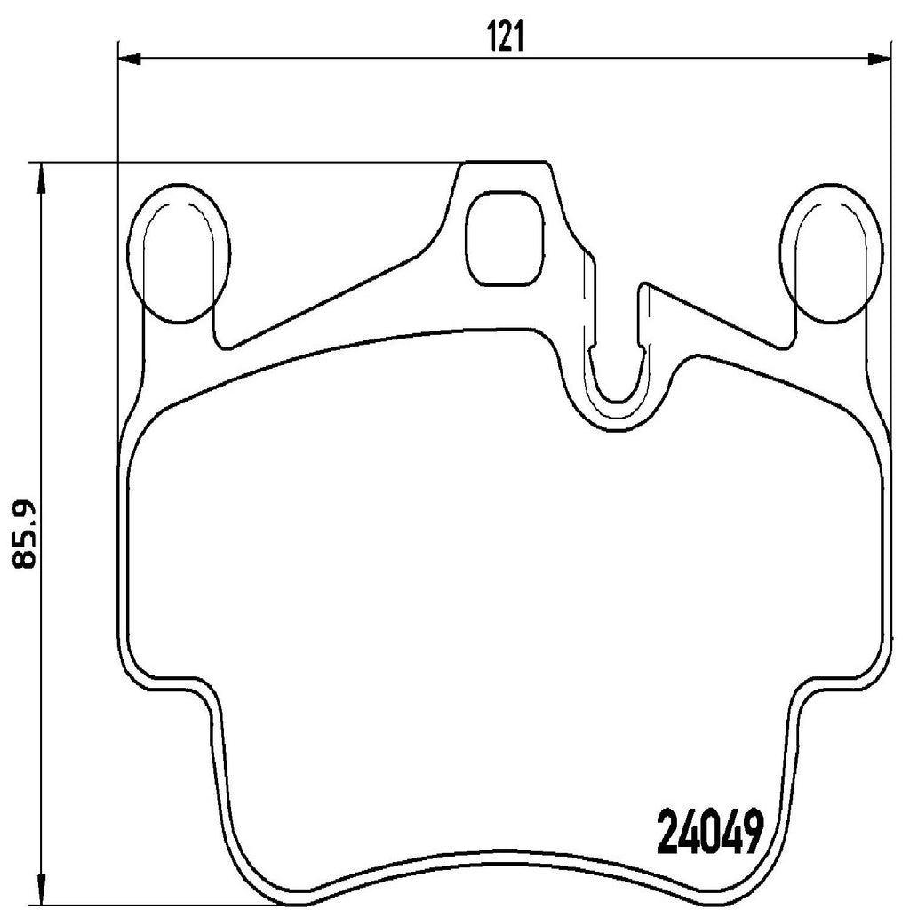 Brembo Front Disc Brake Pad Set for 911, Boxster, Cayman (P65014)