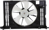 622130 Cooling Fan Assembly Compatible with 2009-2013 Toyota Corolla Black