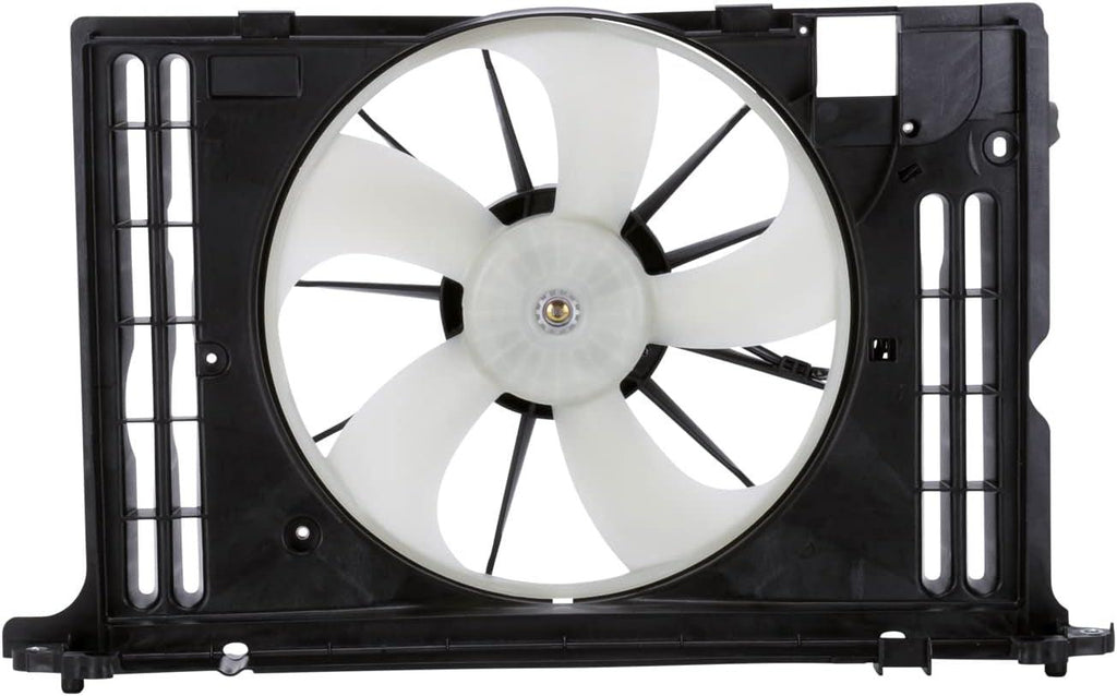 622130 Cooling Fan Assembly Compatible with 2009-2013 Toyota Corolla Black