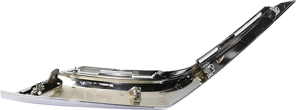 Evan-Fischer Front Bumper Trim Compatible with 2016-2018 Mitsubishi Outlander Lower Garnish Chrome Passenger and Driver Side