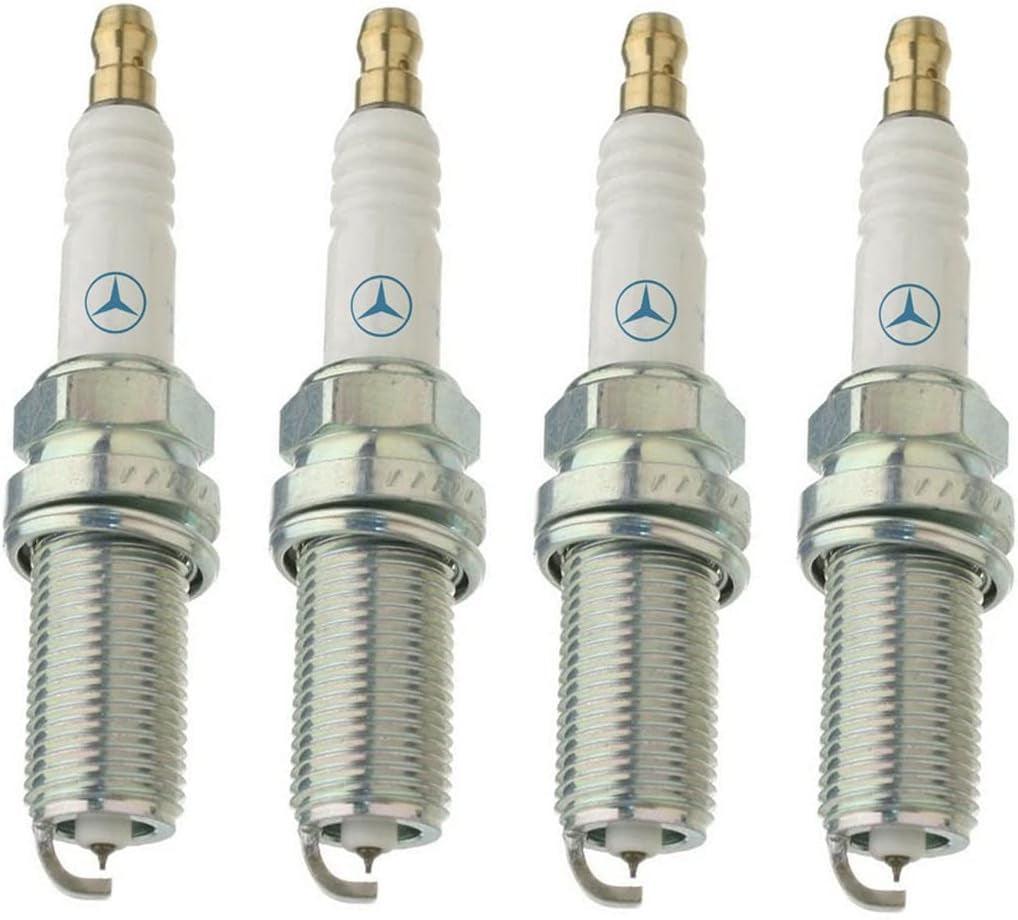 Genuine Set of 4 Spark Plugs for Mercedes-Benz W203 S203 C230 Kompressor