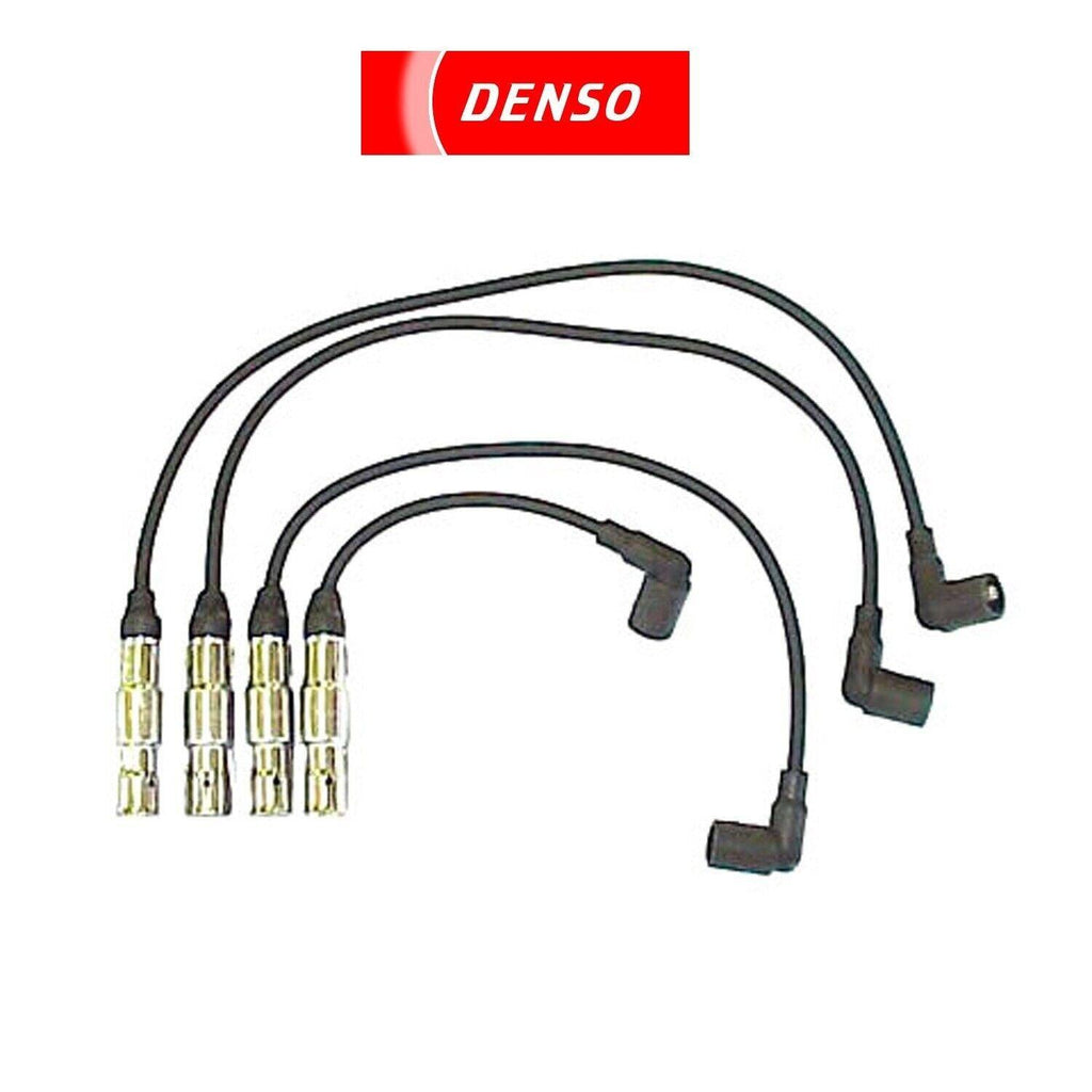 671-4125 Denso Set of 4 Spark Plug Wires New for VW Volkswagen Beetle Jetta Golf