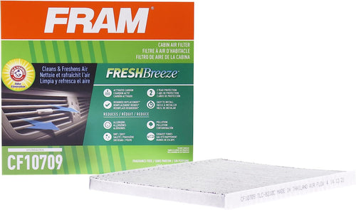 Fresh Breeze Cabin Air Filter with Arm & Hammer Baking Soda, CF10709 for Select Hyundai and Kia Vehicles , White