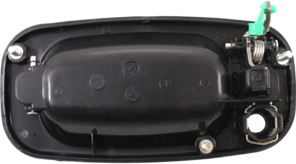 for Chevy Silverado 1500 HD Exterior Door Handle Front Passenger Side Smooth Black 2001-2006 | with Key Hole | Trim: LS/LT | GM1311140 | 15150736