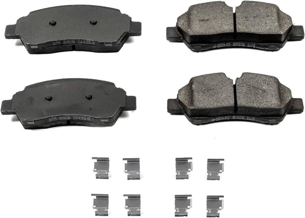 17-1775, Z17 Rear Ceramic Brake Pads with Hardware