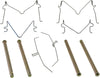 Gold 18K411X Front Disc Brake Caliper Hardware Kit with Springs and Pins