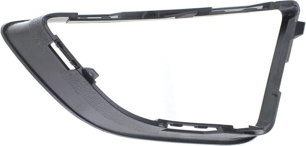 Front Fog Lamp Molding Compatible with 2010-2012 Ford Fusion Set of 2 Passenger and Driver Side Textured Black S/SE Models