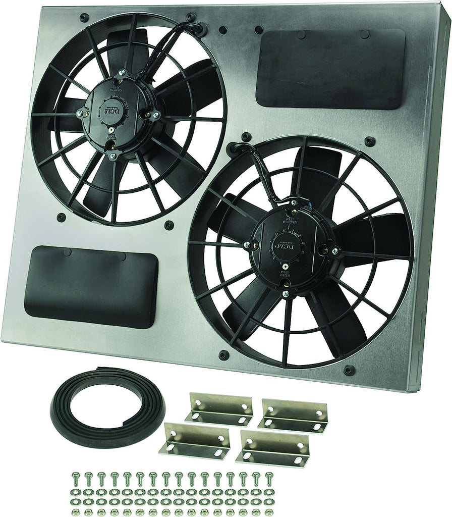 Performance 16830 Gray/Black High Output Dual Radiator Fan