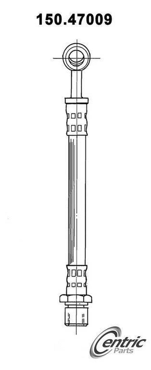 Centric Brake Hydraulic Hose for 1987-1988 Justy 150.47009