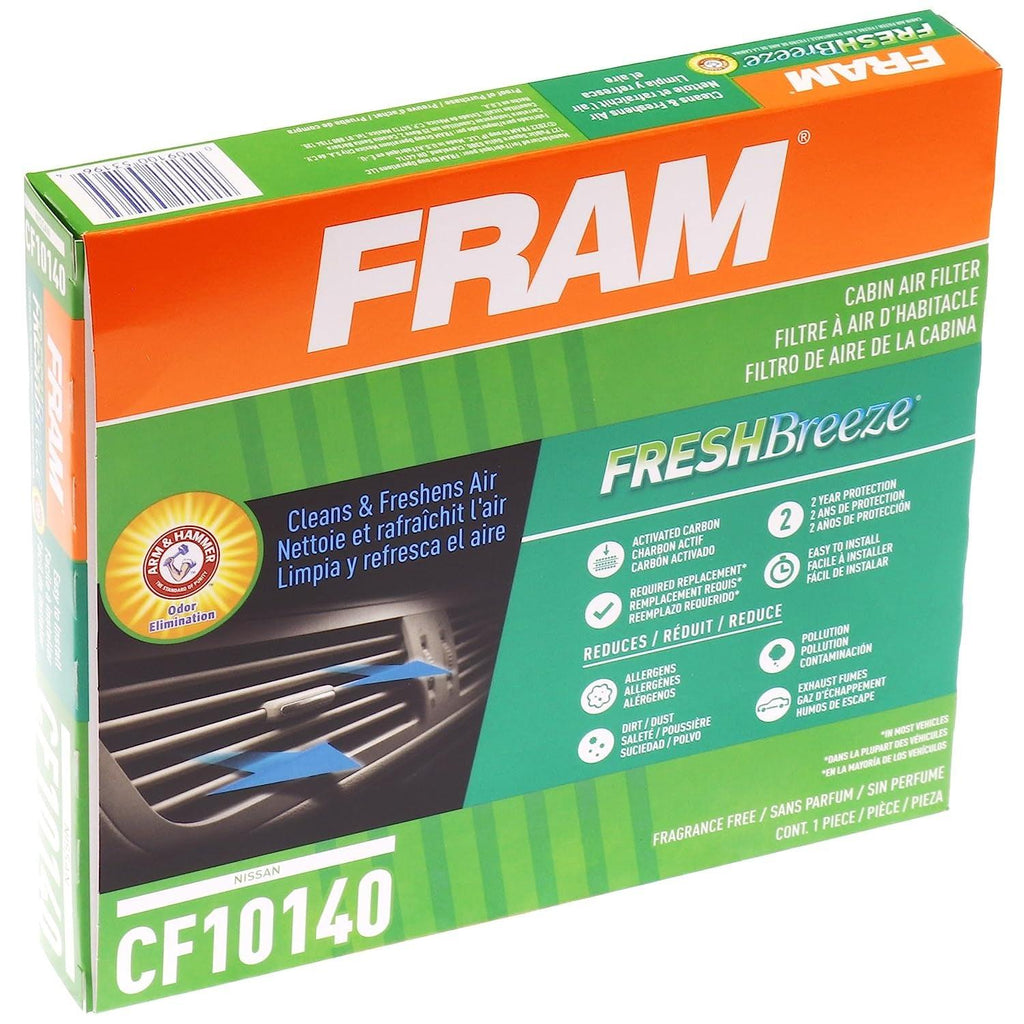Fresh Breeze Cabin Air Filter with Arm & Hammer Baking Soda, CF10140 for Nissan, Infiniti and Mitsubishi Vehicles