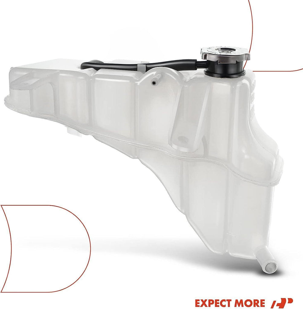 A-Premium Engine Coolant Overflow Reservoir Tank Compatible with Chrysler, Dodge Models - for 300, Charge, Challenger, Magnum - [2.7L 3.5L 5.7L 6.1L, W/Cap] - Replaces for # 4596466AG, 55116897AA