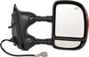 Dorman 955-1127 Passenger Side Power Door Mirror - Heated / Folding with Signal Compatible with Select Ford Models, Chrome