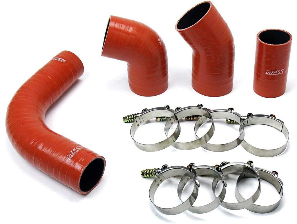 57-1575 Orange High Temp Aramid Reinforced Silicone Intercooler Turbo Hose Boots Kit (With T Bolt Clamps)