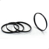 Wheel Accessories Parts Set of 4 Hub Centric Ring 125.50Mm OD to 121.30Mm Hub ID, Polycarbonate (Wheel Hub Ring, 4 Pack, 125.50 Mm OD to 121.30 Mm ID Wheel Centerbore, Polycarbonate)