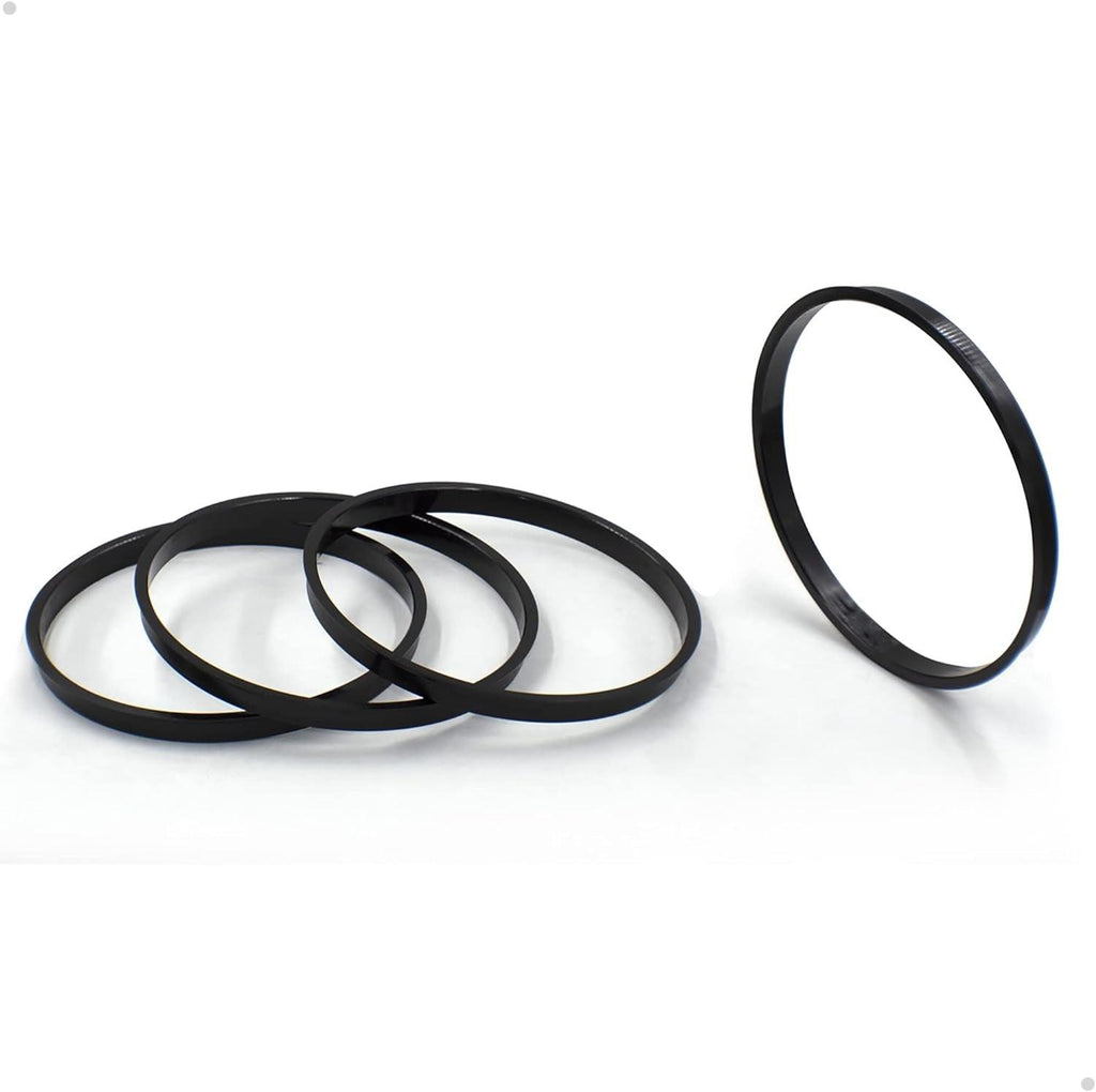 Wheel Accessories Parts Set of 4 Hub Centric Ring 125.50Mm OD to 121.30Mm Hub ID, Polycarbonate (Wheel Hub Ring, 4 Pack, 125.50 Mm OD to 121.30 Mm ID Wheel Centerbore, Polycarbonate)