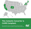 Magnaflow Direct-Fit Catalytic Converter California Grade CARB Compliant 5461990-2.5In Main Piping, 33.2In Overall Length, Pre-Converter & Midbed O2 Sensor - 2003-2011 Element CA Legal Replacement
