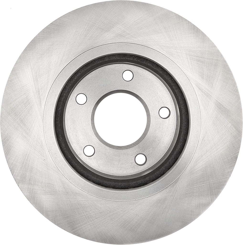 R-Line Replacement Front Disc Brake Rotor for Select Nissan Leaf, Qashaqai, Rogue Vehicles, Part No.981773R,Silver