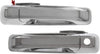 Front Exterior Door Handle Set of 2 Compatible with 2009-2010 Dodge Ram 1500 and 2010 Ram 2500 Chrome Driver and Passenger Side