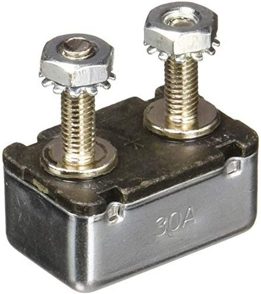 CBS-30 Circuit Breaker (Type II Standard Duty Automotive with Stud Terminals - 30 A), 1 Pack
