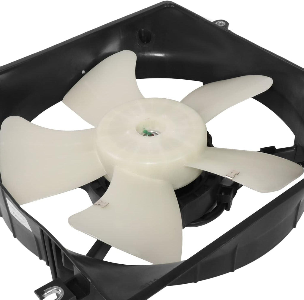 Factory Style A/C Condenser Fan Assembly Compatible with 95-99 Mitsubishi Eclipse 2.0L,OEM-RF-0804