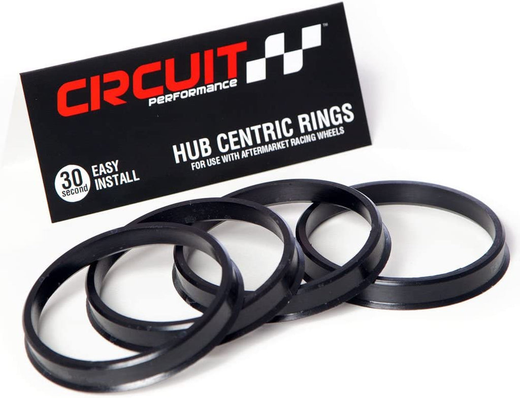 Circuit Performance 108Mm OD to 78.1Mm ID Black Nylon Plastic Polycarbonate Hub Centric Rings