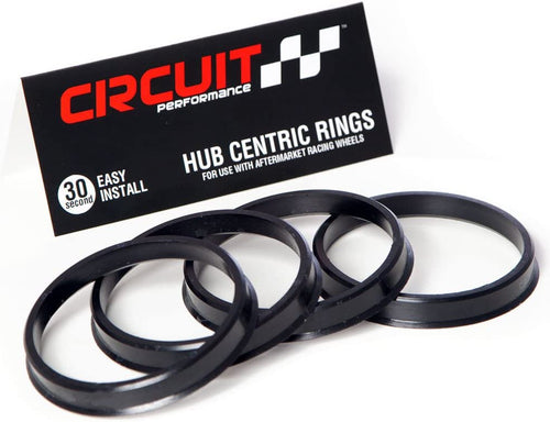 Circuit Performance 108Mm OD to 78.1Mm ID Black Nylon Plastic Polycarbonate Hub Centric Rings