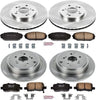 KOE2300 Autospecialty Front and Rear Replacement Brake Kit-Oe Brake Rotors & Ceramic Brake Pads