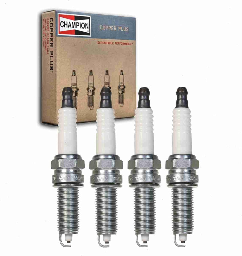 4 Pc Champion Copper plus Spark Plugs Compatible with Hyundai Elantra 1.6L 1.8L L4 2011-2019