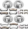 K2027-36 Front and Rear Z36 Truck & Tow Brake Kit, Carbon Fiber Ceramic Brake Pads and Drilled/Slotted Brake Rotors