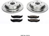 K2172 Rear Z23 Carbon Fiber Brake Pads with Drilled & Slotted Brake Rotors Kit
