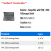 Radiator - Compatible with 1998 - 2006 Volkswagen Beetle 1999 2000 2001 2002 2003 2004 2005
