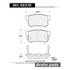 Front Disc Brake Pad for ILX, Civic, CR-Z, SX4, SX4 Crossover+More (301.05370)