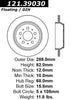 Centric Rear Disc Brake Rotor for S70, V70 (121.39030)