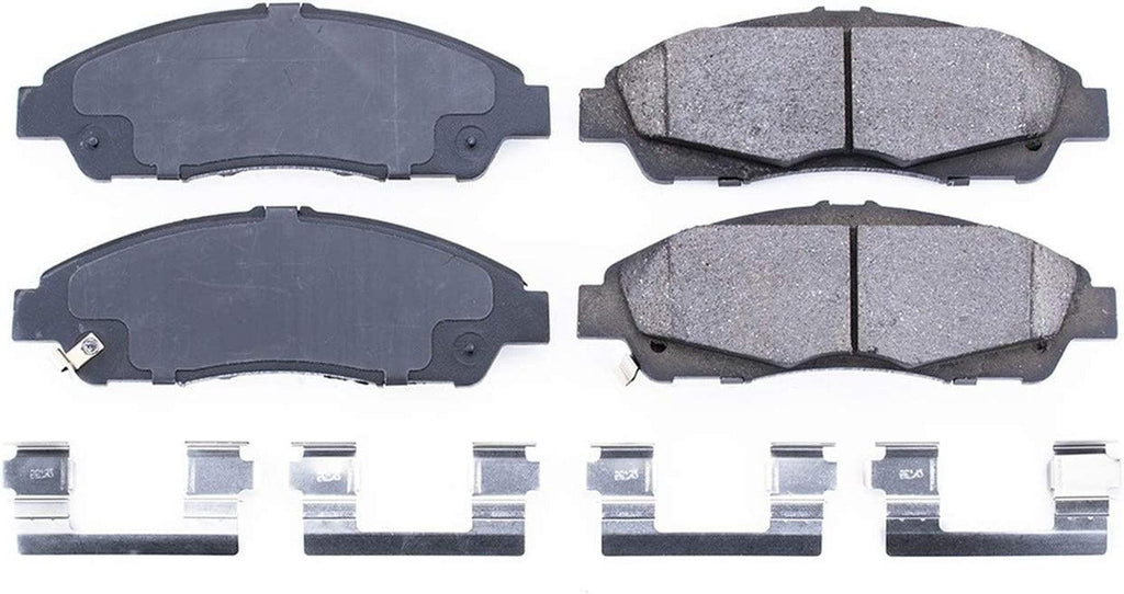 17-1896, Z17 Front Ceramic Brake Pads with Hardware