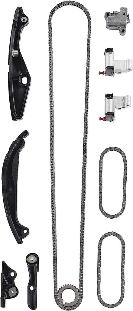 DNJ TK4198A Timing Chain Kit for 11-15 Ford, Lincoln/Explorer, Flex, Police Interceptor Sedan, Police Interceptor Utility, Taurus, MKS, MKT, Fusion, MKZ 3.5L V6 DOHC Turbocharged Naturally Aspirated