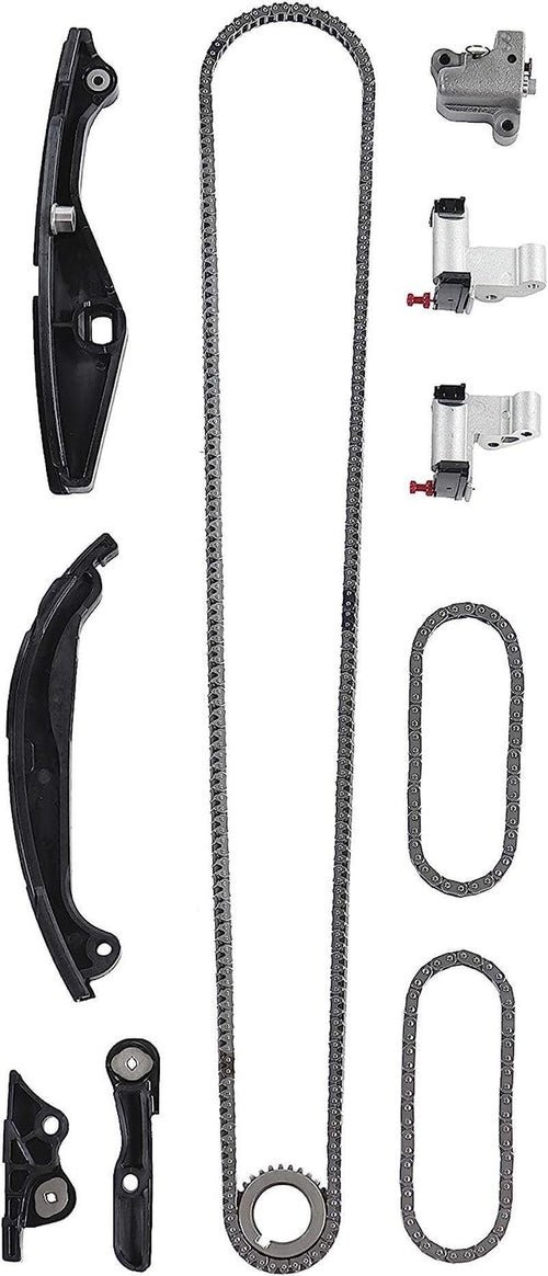 DNJ TK4198A Timing Chain Kit for 11-15 Ford, Lincoln/Explorer, Flex, Police Interceptor Sedan, Police Interceptor Utility, Taurus, MKS, MKT, Fusion, MKZ 3.5L V6 DOHC Turbocharged Naturally Aspirated