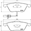 Brembo Front Disc Brake Pad Set for A6, A6 Quattro, A4, A4 Quattro (P85084)