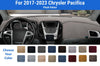 Dashboard Dash Mat Cover for 2017-2023 Chrysler Pacifica (Plush Velour)